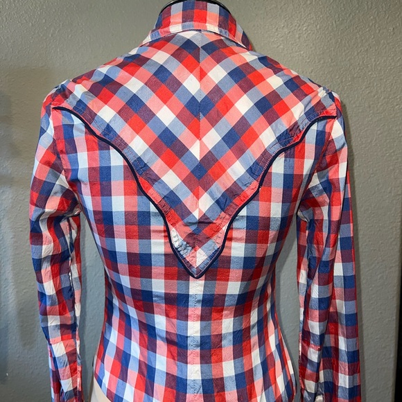 RARE* Vintage Silk Western Bodysuit - Picture 6 of 8